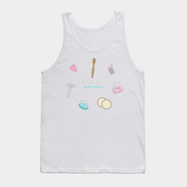 Zero waste movement Tank Top by Claudiaco